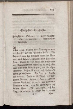 Sechzehnte Geschichte - Zwanzigste Geschichte