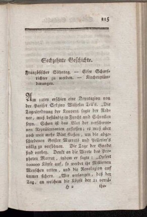 Sechzehnte Geschichte - Zwanzigste Geschichte