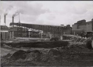 Kohleumschlageinrichtung, Montage Bandbrücke Gbf 51