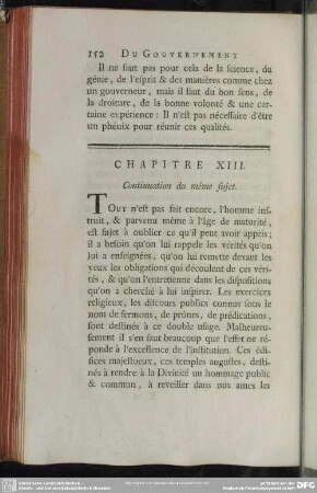 Chapitre XIII. Continuation de méme sujet