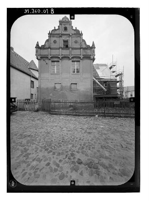 Wiesenburg/Mark, Schloßstraße 1. Rathaus. Rückseite