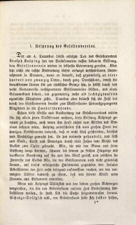 Kolpings Gesellenverein in seiner socialen Bedeutung