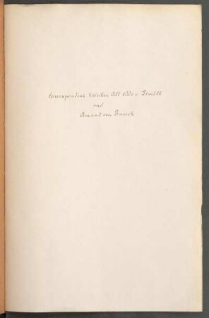 [Correspondenz zwischen Abt Oddo v. Dömölk und Amand von Buseck]