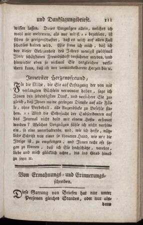 Von Ermahnungs- und Erinnerungsschreiben.