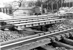 Stuttgart Bad Cannstatt Brücke 4045a Bahnsteigunterführung Behelfsbrücke