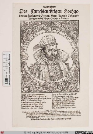 Bildnis Johann Casimir, Pfalzgraf zu Lautern