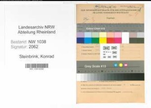 Entnazifizierung Konrad Steinbrink , geb. 30.08.1910 (Beamter)