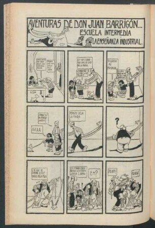 Aventuras de don Juan Barrigón : Escuela intermedia.- La enseñanza industrial.
