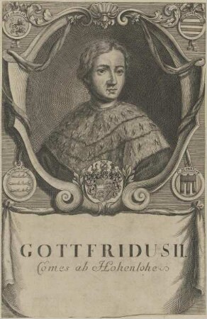 Bildnis des Gottfridus II. von Hohenlohe