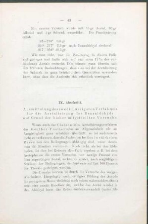 IX. Abschnitt.