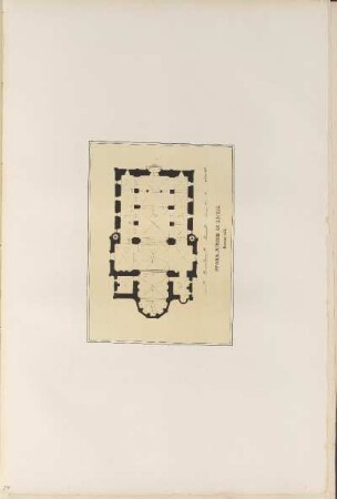 Illustration: Pfarr-Kirche Zu Sinzig. Grundriss.