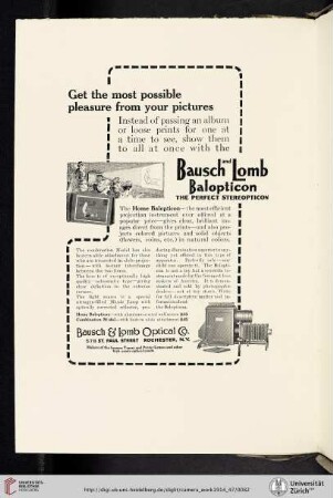 Bausch & Lomb Optical Co. [Balopticon]