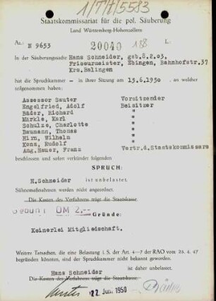 Schneider, Hans