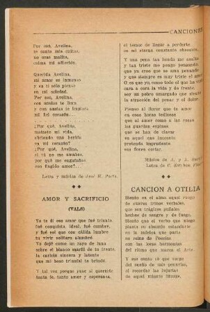 Amor y sacrificio : (Vals)