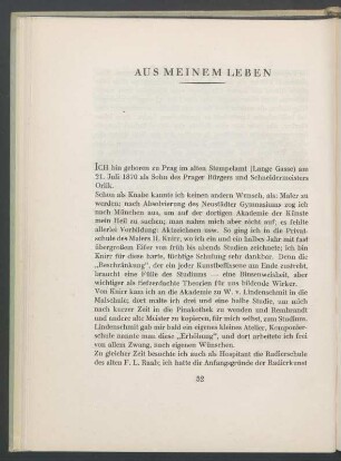 Aus meinem Leben