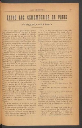 Entre los cementerios de París