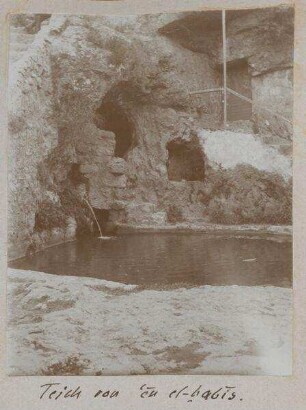 Teich von en el-babis. [Petra, Umgebung]