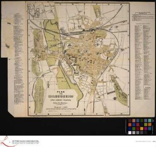 Plan von Hildesheim nebst nächster Umgebung