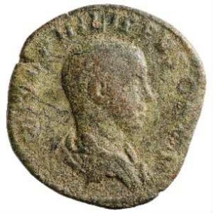 Münze, Sesterz, 244 - 246 n. Chr.
