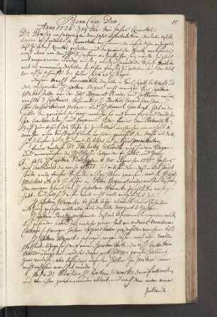 Bona Cum Deo Anno 1736