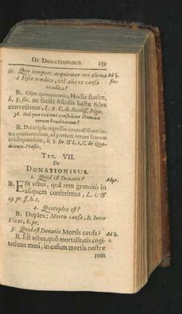 Tit. VII. De Donationibus.
