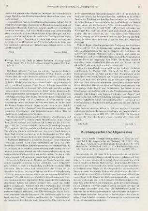 Kirchengeschichte: Allgemeines