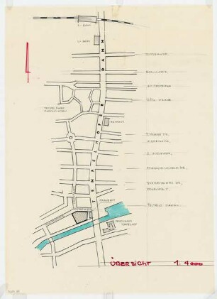 UFA Viktoriastraße 13-18, Berlin-Tempelhof: Lageplan 1:4000