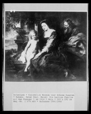Die heilige Familie mit dem Papagei