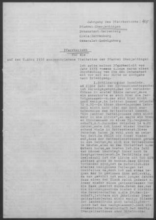 Oberjettingen: Pfarrbericht 1938