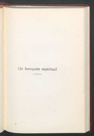 Un banquete espiritual