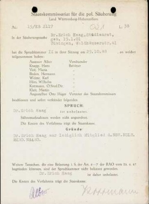 Haag, Erich, Dr.