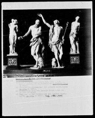Heiliger Sebastian, büßender Hl. Hieronymus, Heiliger Johannes der Täufer, Christus an der Geißelsäule