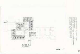 Krankenhaus für präventive und kurative Medizin, Berlin-Lankwitz (Diplomarbeit bei Peter Poelzig): Grundriss 2. Obergeschoss 1:200