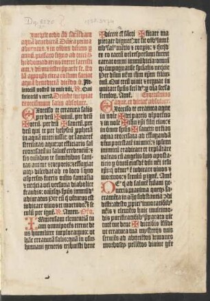 Incipit ordo ad faciendam aquam benedictam.