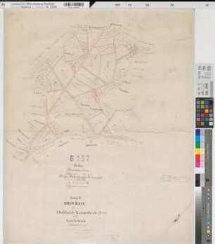Bottrop (Bottrop), Teilung der Boyer und Batenbrocke Gemeinheiten, Bl.4 Brouillonkarte Hohheide, Lanferheide und Lörcheheide