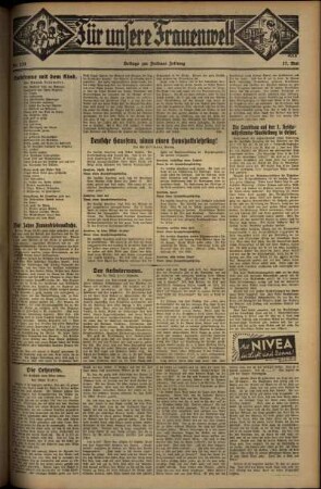 Zweite Ausgabe vom Donnerstag, den 17. Mai 1934.