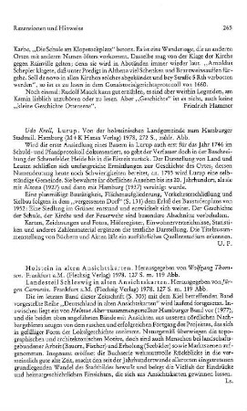 Holstein in alten Ansichtskarten, hrsg. von Wolfgang Thomsen : Frankfurt a.M., Flechsig, 1978