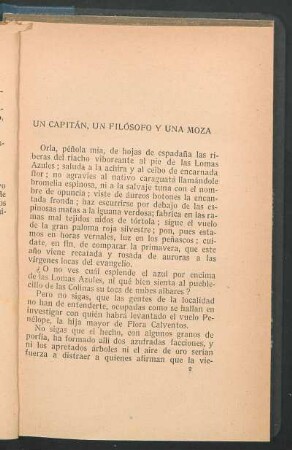 Un capitán, un filósofo y una moza