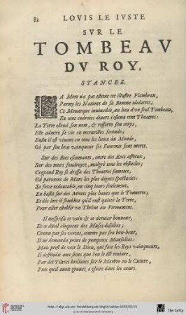 Louis le Iuste sur le Tombeau du Roy