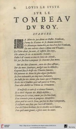 Louis le Iuste sur le Tombeau du Roy