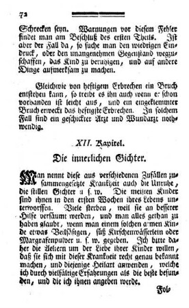 XII. Kapitel. Die innerlichen Gichter.
