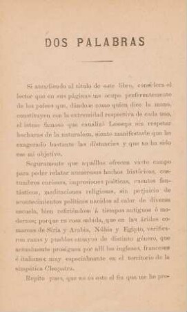 Dos palabras