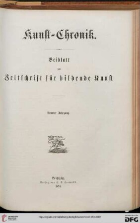 9: Kunstchronik: Wochenschrift für Kunst und Kunstgewerbe