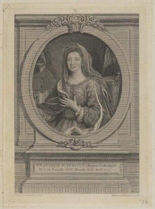 Bildnis der Françoise d’Aubigné Maintenon
