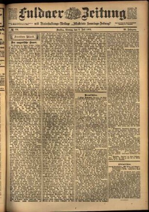 Zweite Ausgabe vom Montag, den 08. Juli 1901.