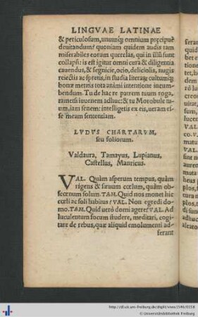 Ludus Chartarum seu foliorum