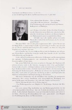 Antrittsrede vom 13. Juli 2002