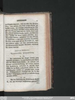 Zweiter Abschnitt. Theoretische Abhandlung.
