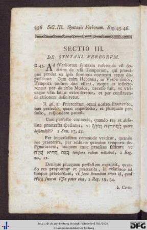 III. De Syntaxi Verborum.