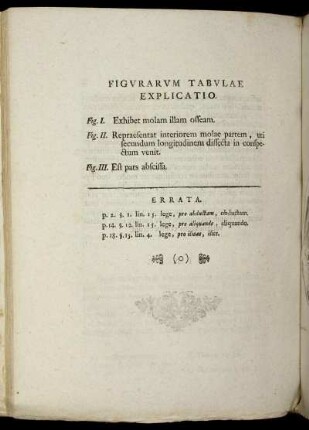 Figurarum Tabulae Explicatio.